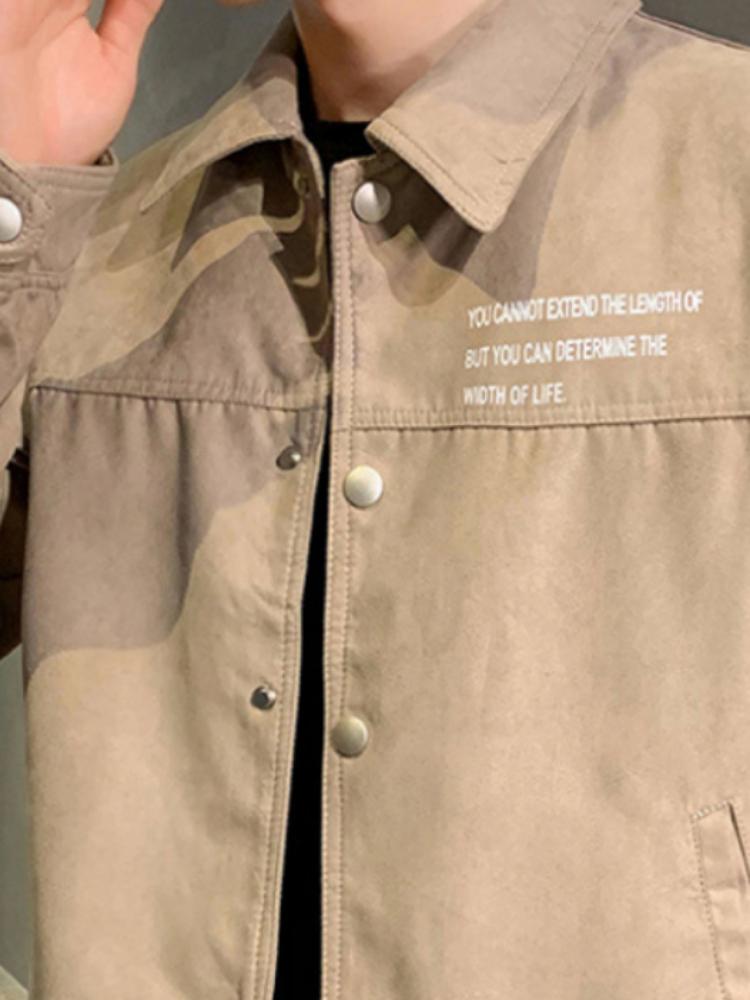 Spring and Autumn New Product Men's Warmed Long Sleeved Black Work Jacket Coat Men Loose Lapel Jacket Coat