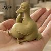 Cute Duck Desk Ornaments Daydreaming Figurine, Minimalist Holding An Egg Sculpture, Resin Nordic Room Decor Animal Statue, Creative Desktop