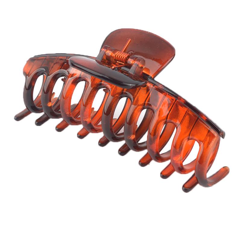 Frosted Large Acetate Hair Claw Clip - Back of Head Hair Grab Accessory