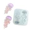 Silicone Nails Embellishment Molds Jellyfish Shape Accessory Crafting Molds Suitable for Beauty Enthusiasts Present
