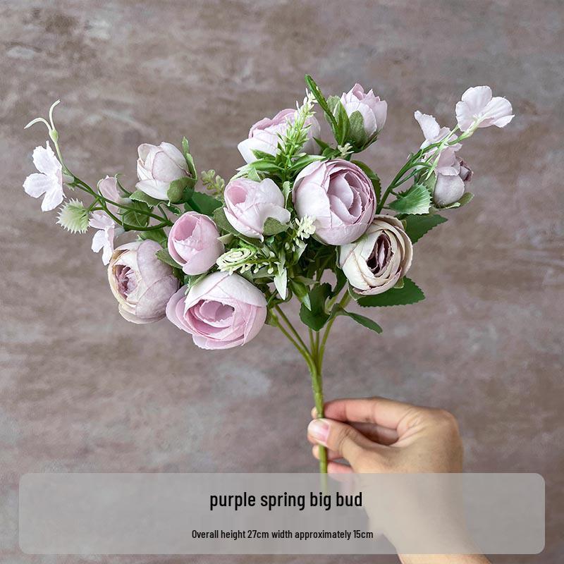 Flori Artificiale Seria Violet: Floral Decorativ Elegant pentru Casă, Nuntă, Cameră Model și Decor Moale.