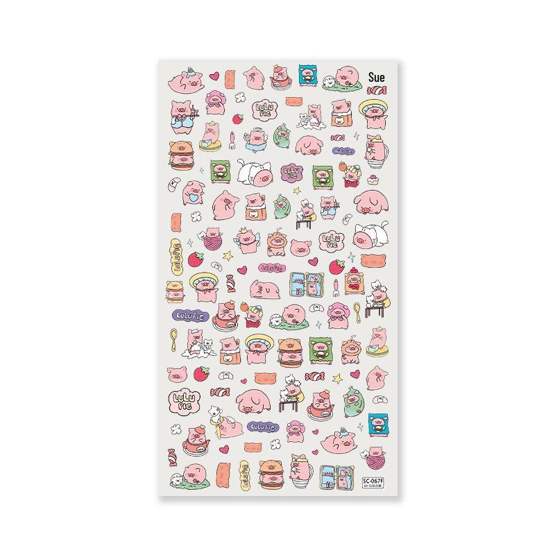 Sky Original Cute Piggy Oxygen Lab Stickers for Phone & Tablet Cases