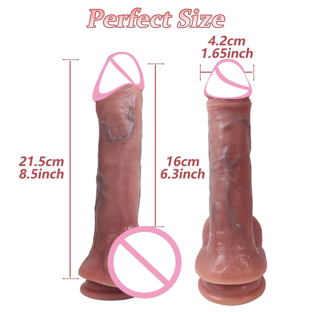 Super Long Realistic Dildos Silicone Layer Penis with Suction Cup Adult Sexy Toys for Woman Men Vagina Anal Massage Stimulator