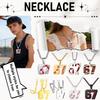 Pendentif unisexe en acier inoxydable avec numéro de joueur de basket-ball, de rugby et de baseball, chaîne épaisse, collier décoratif humoristique sur le thème du sport