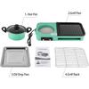 3 In 1 Korean Style BBQ Hot Pot Multi Cooker Machine Multifunctional Electric Grills Smokeless Non-Stick Electric Baking Pan