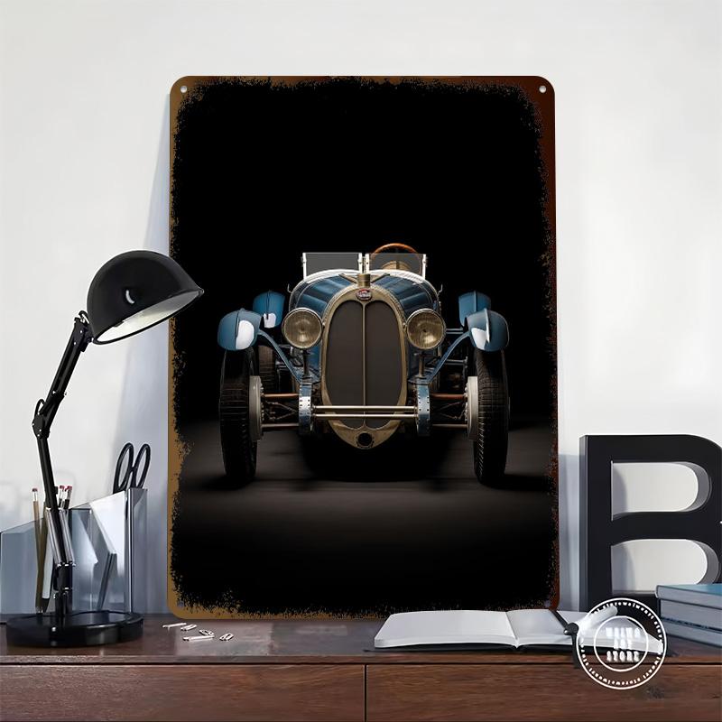 Sports Car Tinplate Poster Customized Wall Art Vintage Metal Signs Retro Tin Plaque for Office Decor Decoration Room House Home