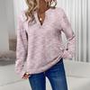 Women Tops V-Neck Long Sleeve Soft Stretchy Loose Fit Pullover Tops Spring Autumn Commuting Style Shirt Vacation Office Wear