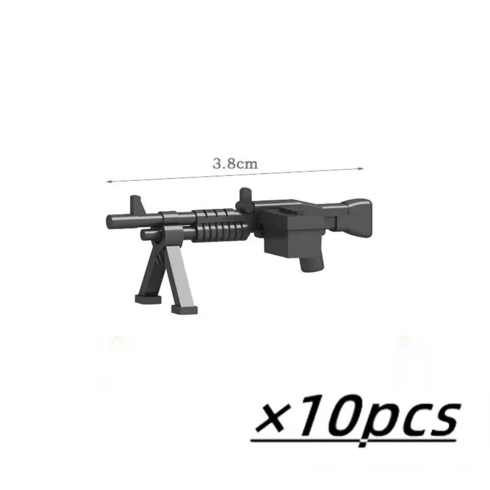 WW2 Military Weapon MOC Mini Building Blocks Figures Soldier US Soviet Rifle Gun Rocket Launcher MG42 RPG Bullet Bricks Toys