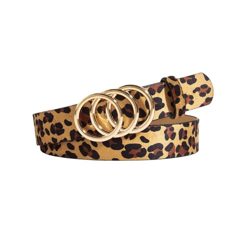

Waist Belt Carved Buckle Leopard Print Chain Costume Belt for Wrap Dress Waist Belt for Suit Skirt Jeans Jewelry 1