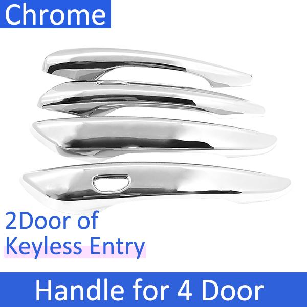 Gloss Black Carbon Fiber Chrome Door Handle Stickers Cover for Mazda 3 4th Gen BP Car Exterior Accessories Chrome