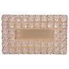 Rectangular Artificial Crystal Tissue Box Cover Tissue Paper Storage Holder Home Decor (Gold)