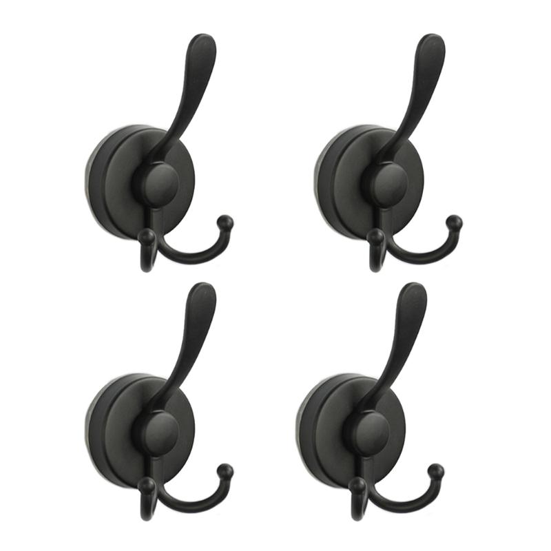 Pack of 4 Powerful Suction Hooks Luxurious Suction Cup Hooks for Tile Space Saving Bathroom Hanger Accessories