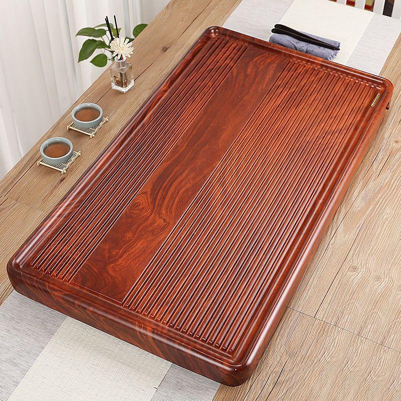Household Wood Grain Plastic Tea Tray