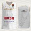2026 3D Printed AS Monaco Basketball Suit, Basketball Sports Vest, Basketball Training Suit, Fan Exclusive Home Matching Jersey