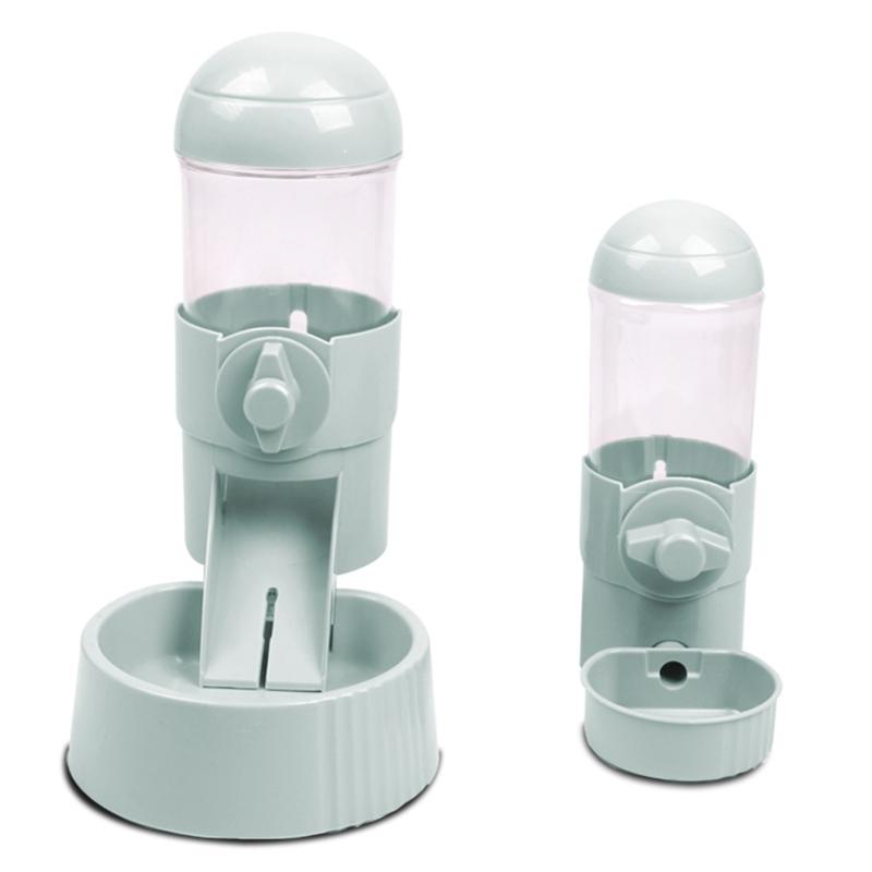 Pet Dog Cats Automatic Feeders Drinking Bowls Container Cage Durable To Use Gift Large Capacity And Large Water Sink