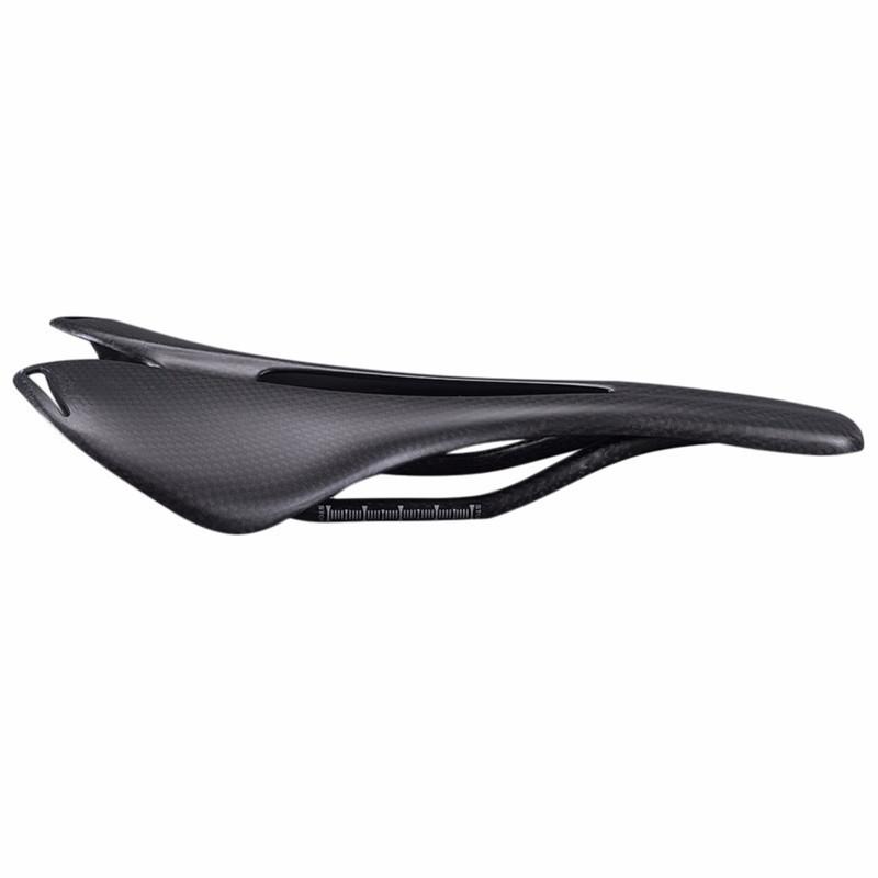 3K Full Carbon Fiber Mountain Bike Road Bike Hollow Seat Cushion, Ultra-light and Comfortable Saddle