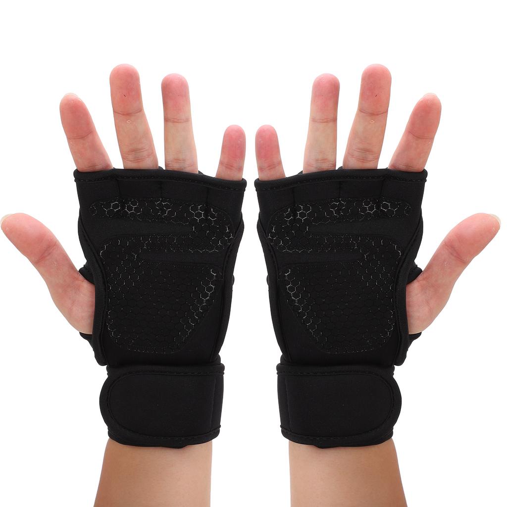 Weight Lifting Training Gloves Fitness Sports Body Building Gym Hand Palm Protector GlovesXL