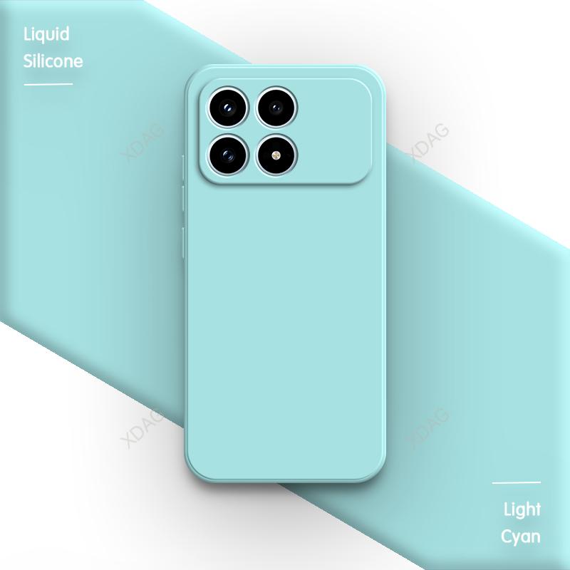 Oryginalne silikonowe etui na telefon do Xiaomi Poco F8 Pro Ultra 5G F8Pro F8Ultra Fundas Wysokiej jakości miękkie wewnętrzne pokrycie tylne z flokiem