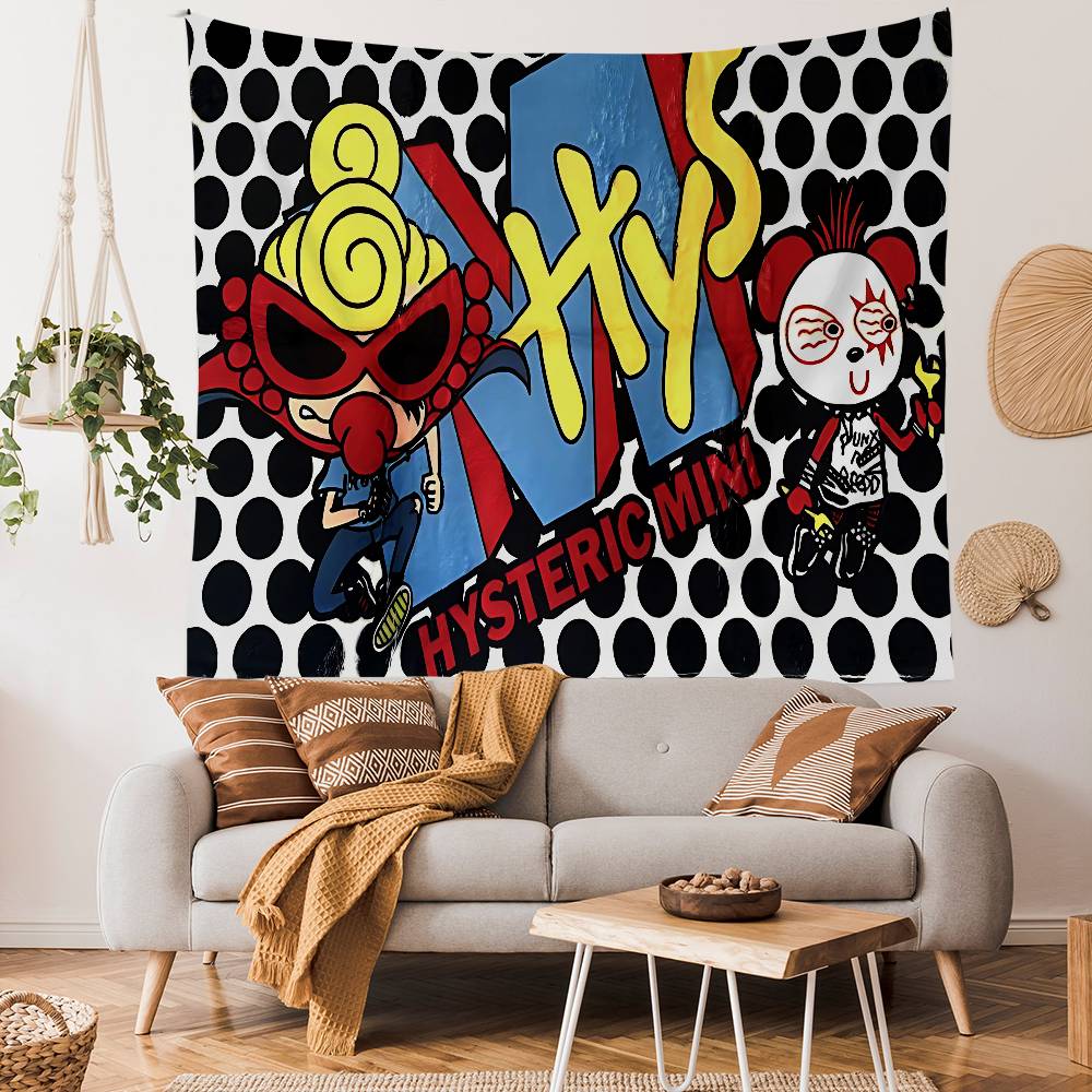 Japan Fashion Hysteric Mini Printed Large Wall Tapestry Hanging Tarot Hippie Wall Rugs Dorm Art Home Decor
