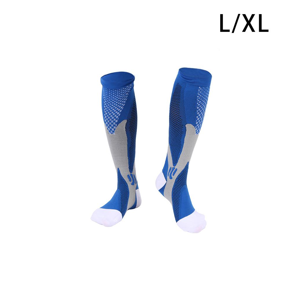 1 Pair Nylon Wire Compression Sock Portable Reusable Washable Men Women Nonslip Riding Football Fitness Sport Stocking