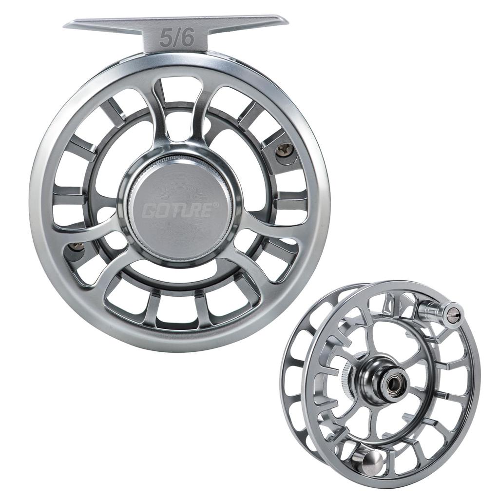 Goture Fly Reel Fly Reel Spool Set Reel Spool Made of Aluminum Anodized Precision Processing Left and Right Interchangeable Lightweight Reel Fly Reel