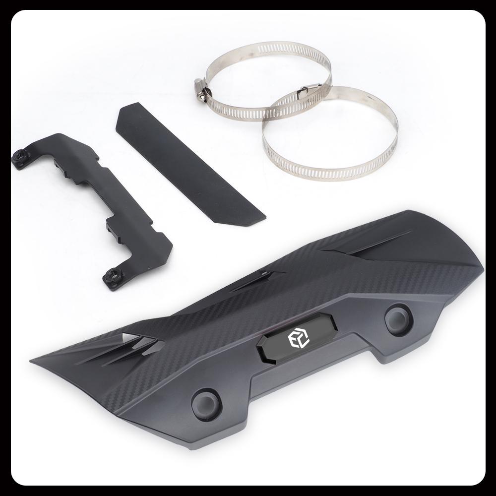 

Universal Modified Exhaust Heat Shield Lightweight Nylon Heat ulation Anti-Scald Cover for Motorcycle Modified чёрный