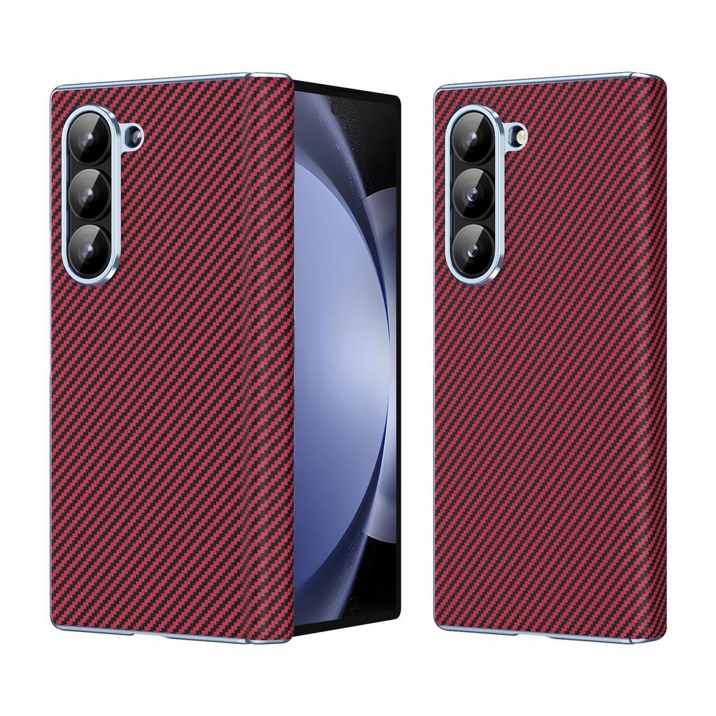 Samsung ZFold6 Fiber Texture Phone Case with Hinge Protection