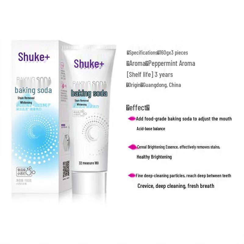 Shuke Peppermint Baking Soda Toothpaste
