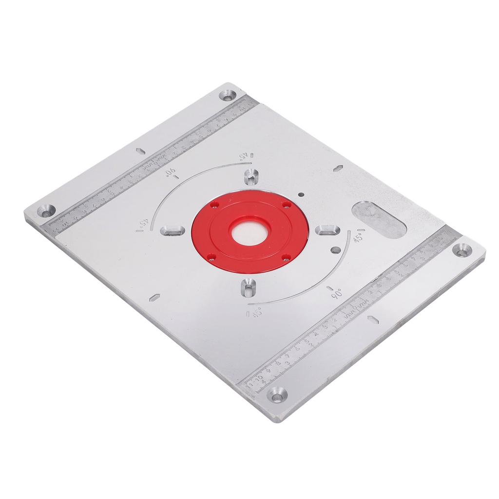 Router Table Insert Plate Aluminum Alloy Multifunctional Woodworking Bench Plate for Trimming