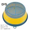 Dish Cover Ventilated Space Saving TPR Multi Functional Isolate Flies Food Cover Vegetable Washing Colander Cooking Supplies