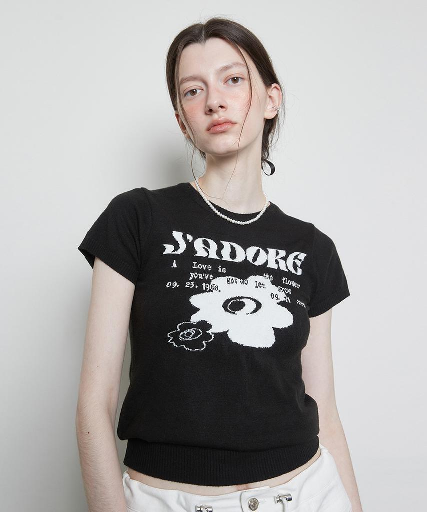 LARTIGENT L3 Jadore Flower Knit(Black)
