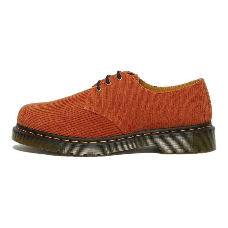 Dr. Martens Manšestrové šněrovací nízké ležérní boty Unisex ležérní boty Oranžové 27770874