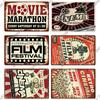 Decor Cinema Vintage Metal Plaque Metal Sign Tin Sign Iron Poster for Movie Theater Club Living Room Home Wall Decor