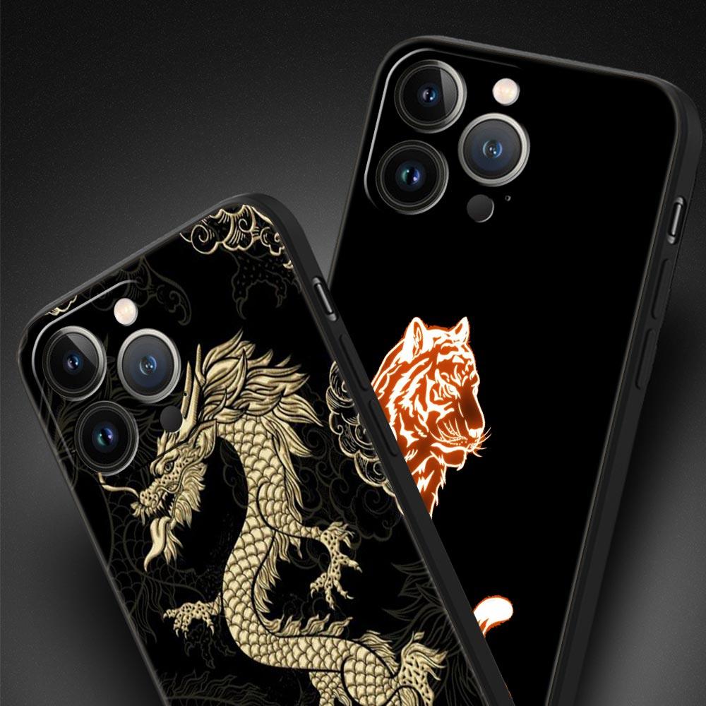 Custodia per telefono Tiger neon Leopard per iPhone Samsung Galaxy Redmi Xiaomi Oppo OnePlus Note SA 7 8 9 10 11 12 13 14 20 21 22 23 53 54 Pro Max Plus Ultra