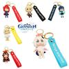Vibrant Genshin Impact Amber Venti Keychain Toy Paimon Key Ring Bag Pendant Gifts