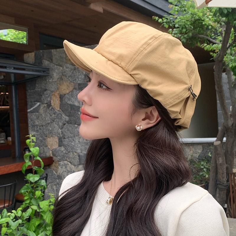2025 Designer's Oversized Japanese Literary Women's Retro Painter Beret - Face Slimming Design
