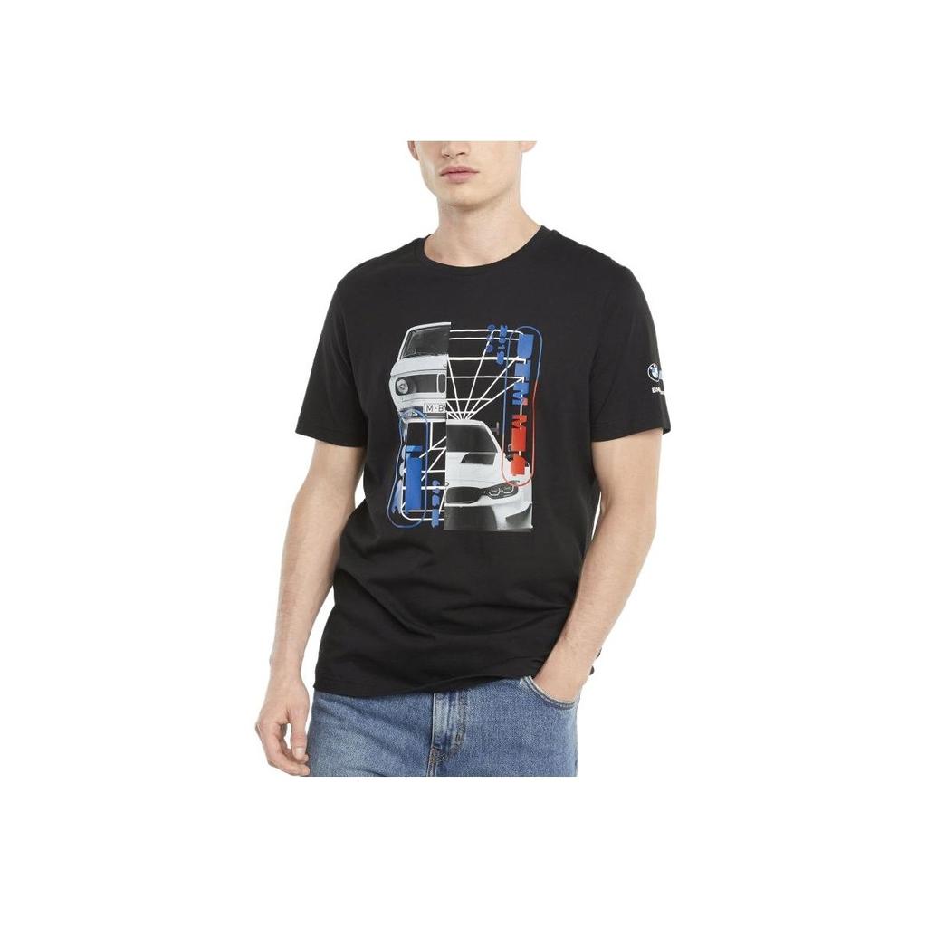 Puma Bmw M Motorsport Car Graphic Tee Men Tops Black 531194-01