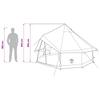 Tipi Tent Olive Green 300 x 300 x 200 cm Polyester and Steel