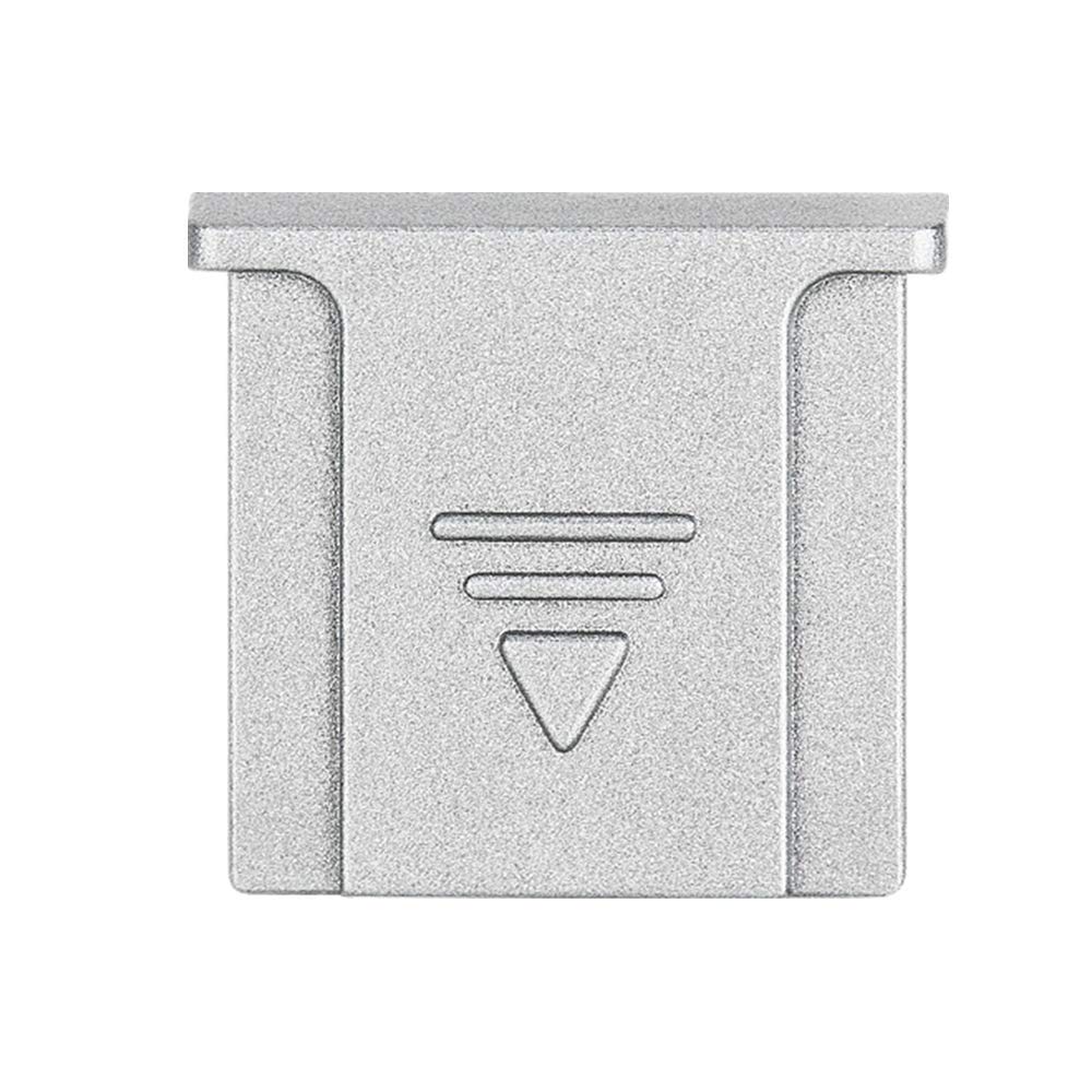 JJC 2 Piece Hot Shoe Cover Fujifilm Fuji GFX100SII X100VI GFX100 II X100V GFX50SII GFX50S GFX100S GFX100 Compatible Silver X-M5 X-T50 X-T5 X-S10 X-T4