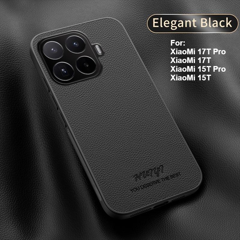 For XiaoMi 17T 15T Pro Case High-end Plain Leather Magnetic All-Clad Ultra-Thin Cover For XiaoMi 17t Pro Shockproof Bumper Funda