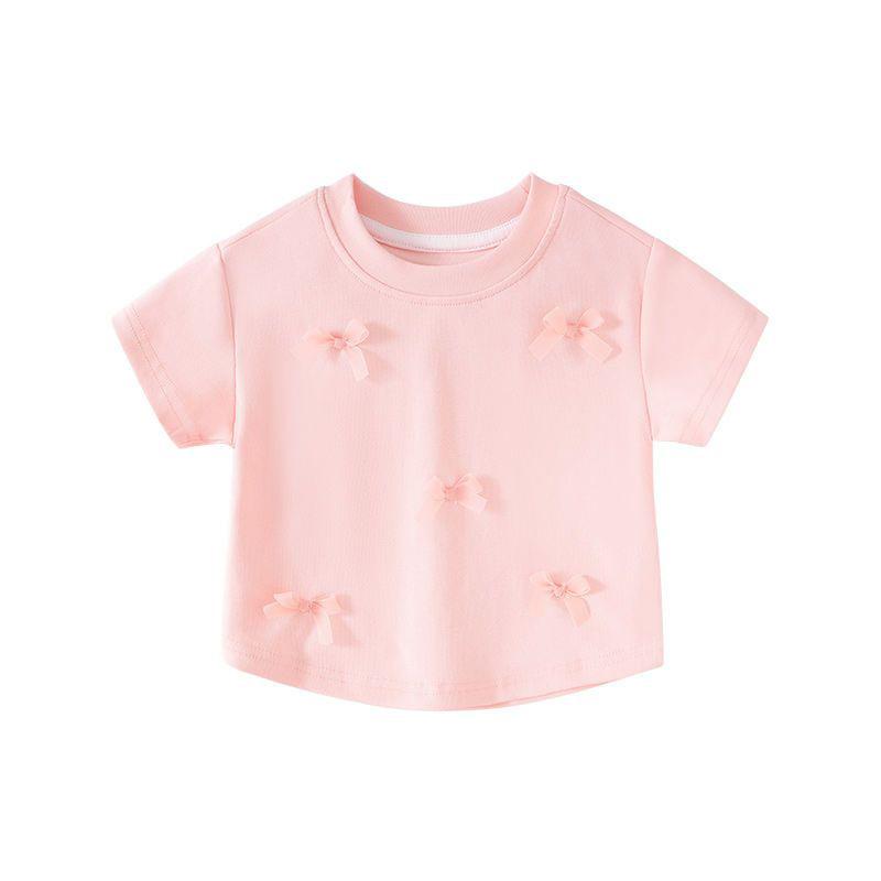 Girls Summer Short Sleeve T Shirt Stylish Lightweight Kids Top 90