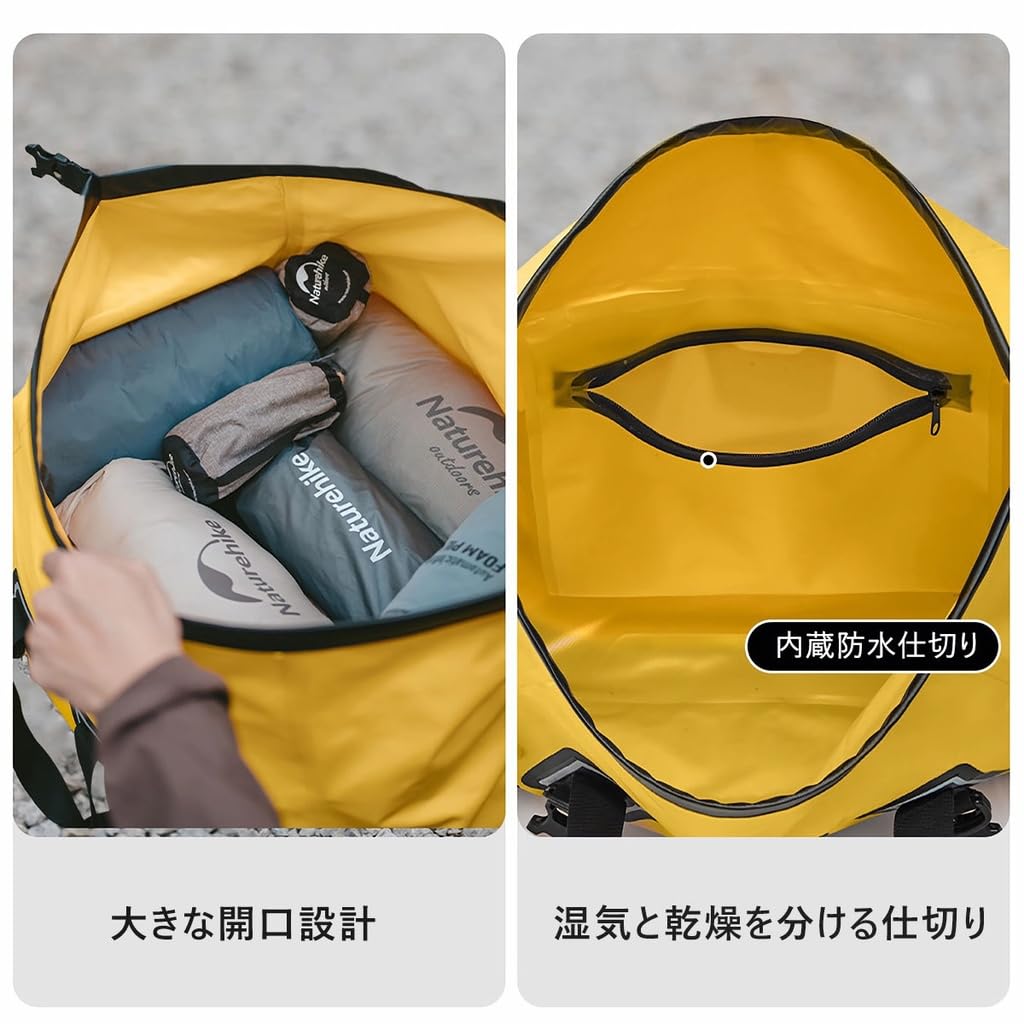 Naturehike Wasserdichte Tasche für Wasserdichte Tasche für Outdoor-Sport und Camping mit Schulter Schwimmen Trocken Rafting Wasserdichte Richtlinienkonform Wandern,