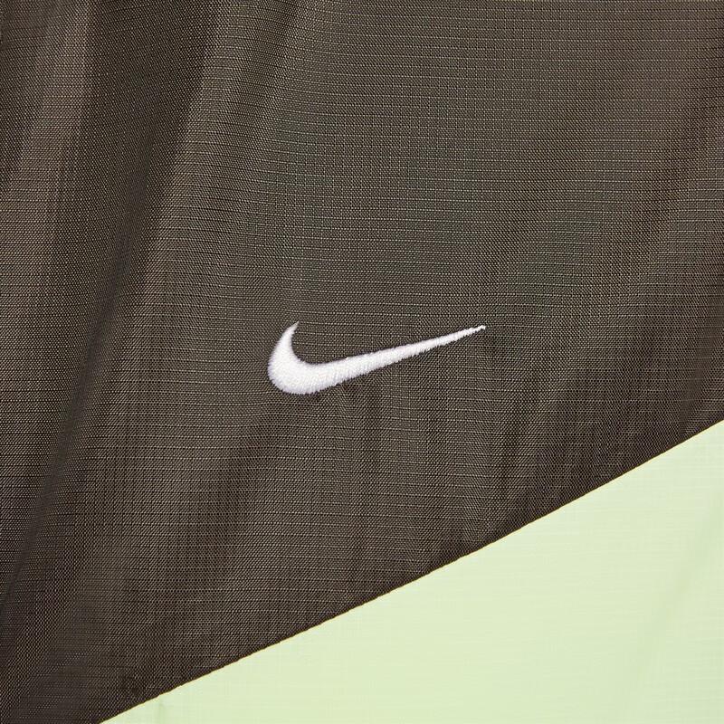 Nike Sportswear SS25 Windrunner Loose Short Hooded Long Sleeve Jacket Women jackets Velvet-Brown Light-Yellow-Green White HJ1183-220