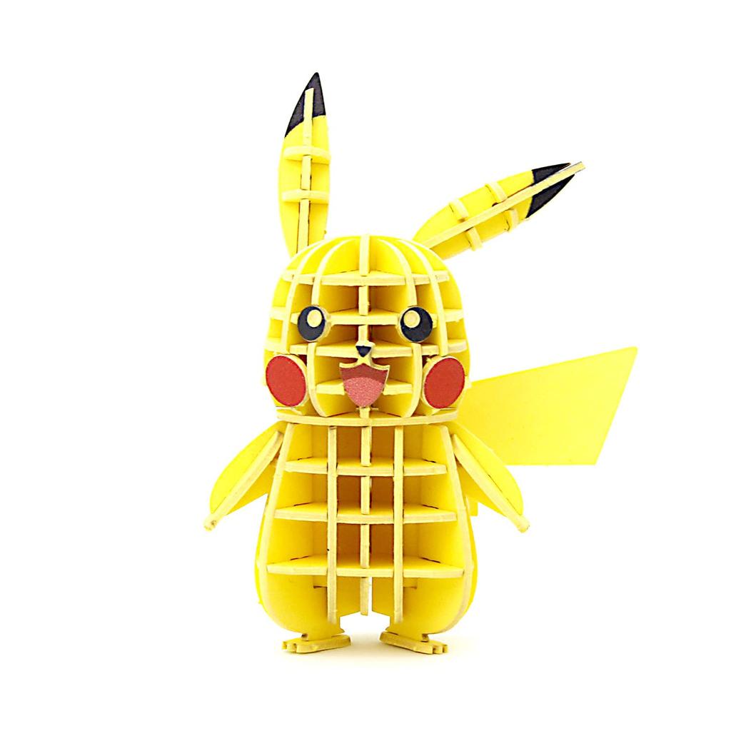 PLUS Pikachu 3D Paper Puzzle DIY Craft Kit for Kids and Adults Educational Toy for Boys and Girls 3D Perfect Gift for Adults Si-gu-mi Pokémon - - -