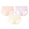 warm white, light feather purple & dot green