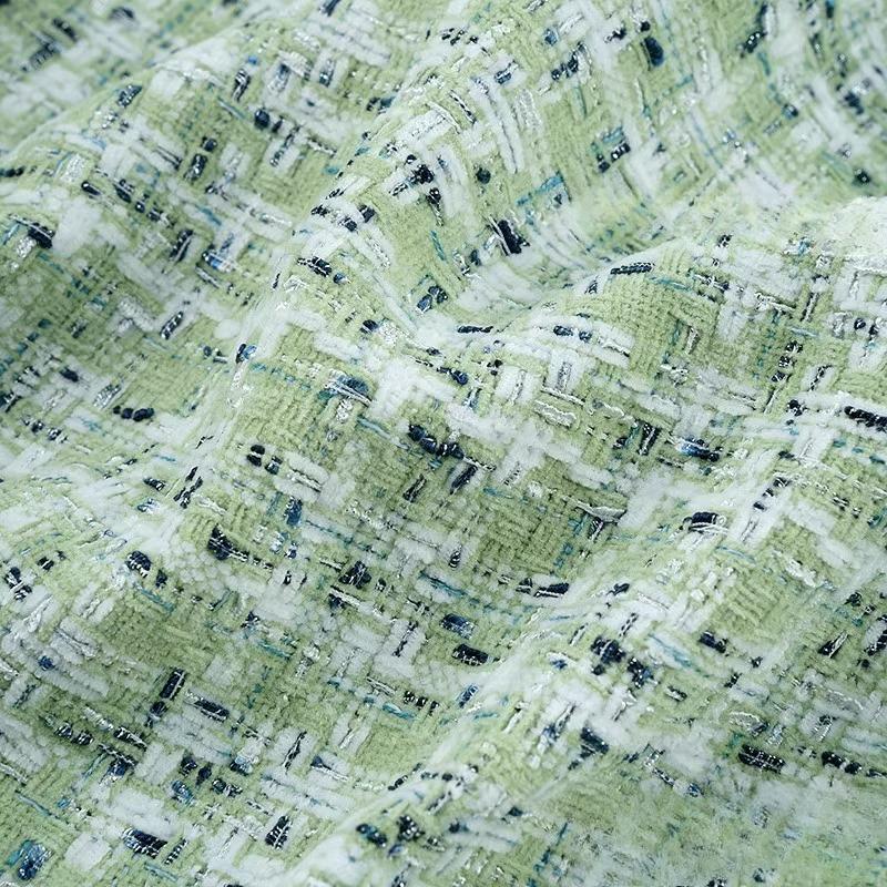 Small Fragrant Wind Woolen Cloth Fabric Dress By Meter for Coats Clothing Sewing Plain Soft Skin-friendly Cloth Needlework Drape