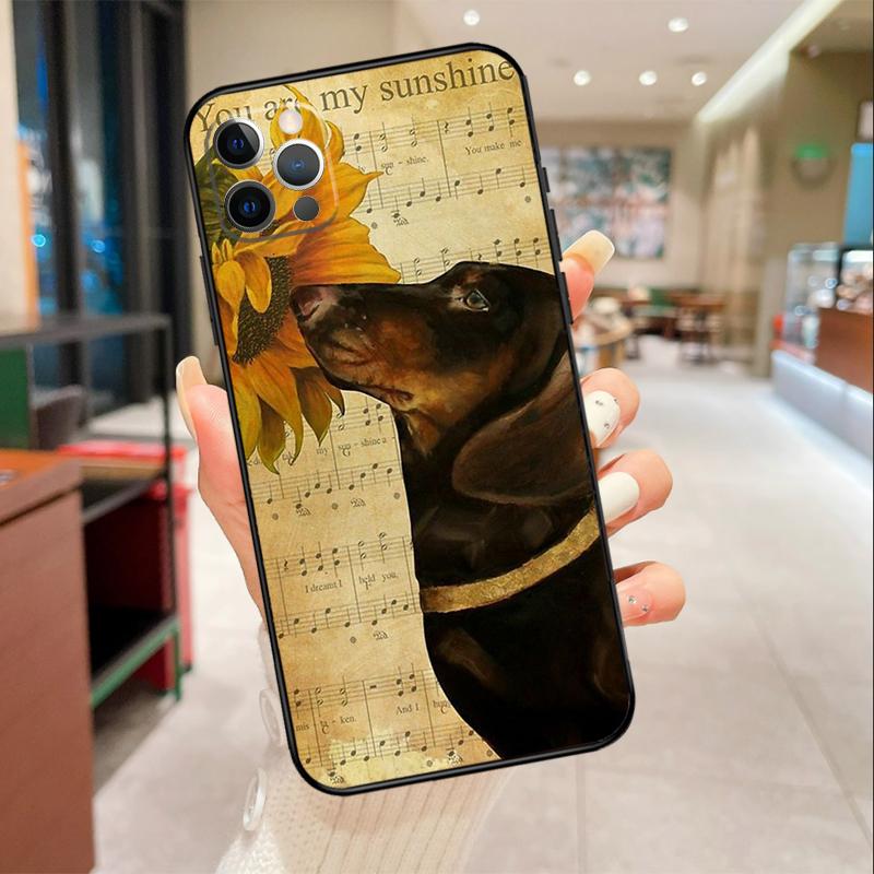 Dachshund Dog Animal Phone Case For iPhone 17 Air 16 15 13 11 12 14 Pro Max mini 15 16 Plus 16e Protective Cover