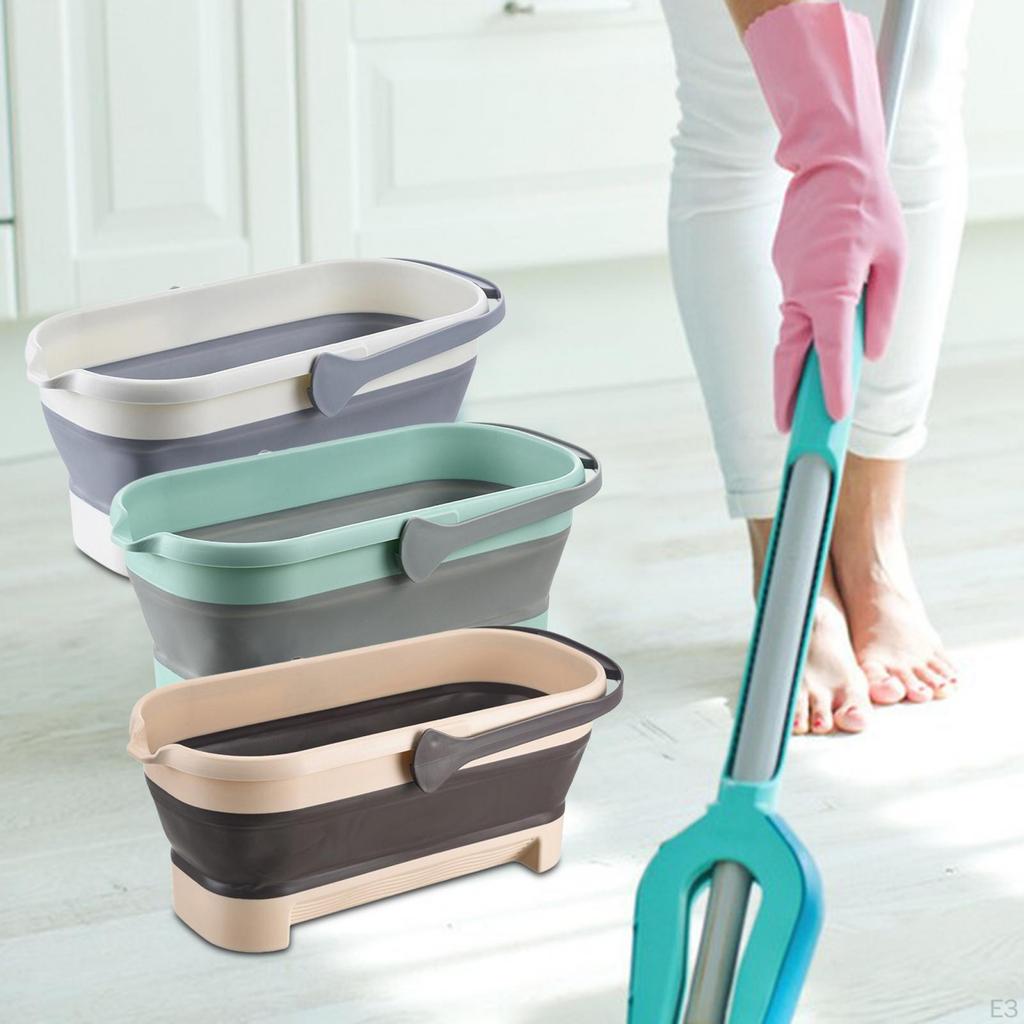 Bucket Mop Foldable Portable Water Pail Foot Soaking Basin Sturdy Rust Resistant