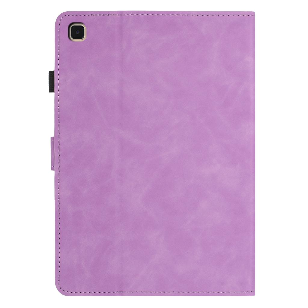For Samsung Galaxy Tab A7 Lite 8.7-inch Case Card Holder Stand Butterfly Floral Imprinted Leather Tablet Cover