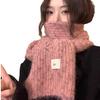 New Style Wool Knitted Scarf for Women In Winter Korean Fashion Versatile Warm Student Student Skin Friendly Soft Scarf